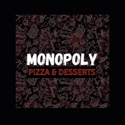 Monopoly Pizza & Desserts logo.